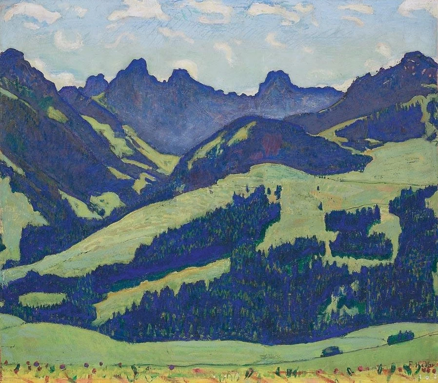 Paesaggio vicino a Château d'Oex